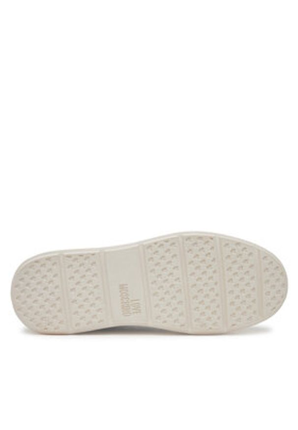 Love Moschino - LOVE MOSCHINO Sneakersy JA15394G1MIA000A Czarny. Kolor: czarny. Materiał: skóra