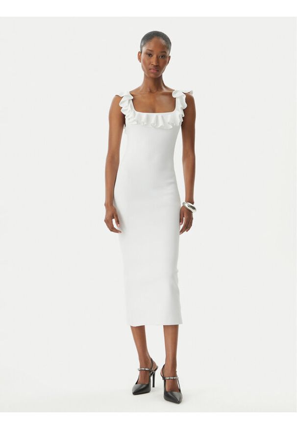 MICHAEL Michael Kors Sukienka codzienna MS683CG33D Biały Slim Fit. Okazja: na co dzień. Kolor: biały. Materiał: wiskoza. Typ sukienki: proste. Styl: casual