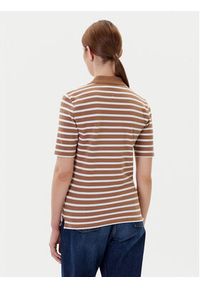 TOMMY HILFIGER - Tommy Hilfiger Polo 1895 WW0WW43224 Brązowy Regular Fit. Typ kołnierza: polo. Kolor: brązowy. Materiał: bawełna #5