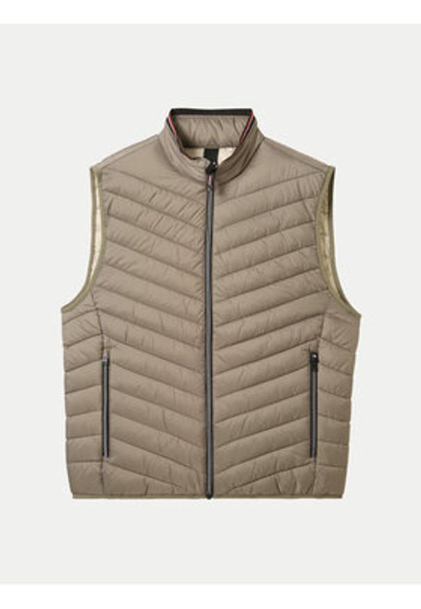 Tom Tailor Kamizelka 1041310 Zielony Regular Fit. Kolor: zielony. Materiał: syntetyk