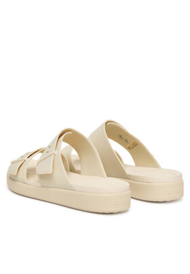 Crocs Klapki Brooklyn Buckle Low Low 211215 Écru