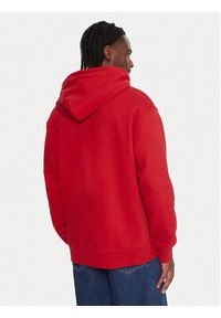 Quiksilver Bluza Dna EQYFT05121 Czerwony Oversize. Kolor: czerwony. Materiał: bawełna