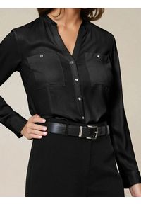 Sinsay - Koszula slim fit - czarny. Kolor: czarny
