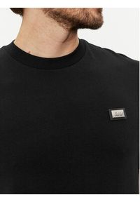 Karl Lagerfeld - KARL LAGERFELD T-Shirt 755022 542221 Czarny Regular Fit. Typ kołnierza: dekolt w karo. Kolor: czarny. Materiał: bawełna #3
