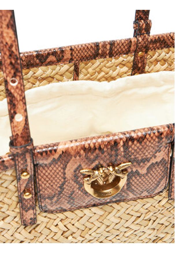 Pinko - PINKO Torebka Love Summer Basket PE 25 PLTT 103324 A2GO Beżowy. Kolor: beżowy