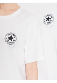 Converse T-Shirt Unisex Go-To All Star Patch 10025072-A02 Biały Regular Fit. Kolor: biały. Materiał: bawełna