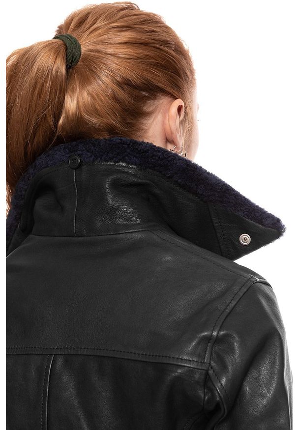 Lee - DAMSKA KURTKA SKÓRZANE LEE LEATHER PERFECTO BLACK L58YAY01. Materiał: skóra