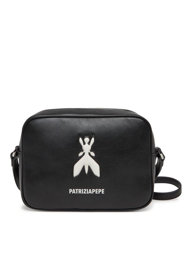 Patrizia Pepe Torebka 8B8985/L145 Czarny. Kolor: czarny. Materiał: skórzane