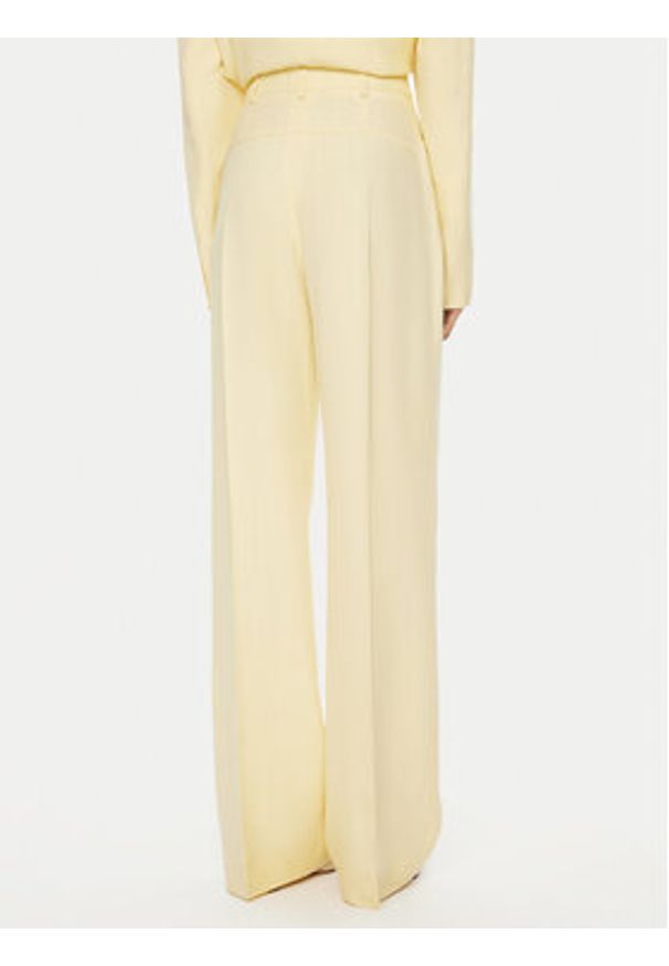 JACQUEMUS Spodnie materiałowe 24E241PA003 Żółty Regular Fit. Kolor: żółty. Materiał: wiskoza