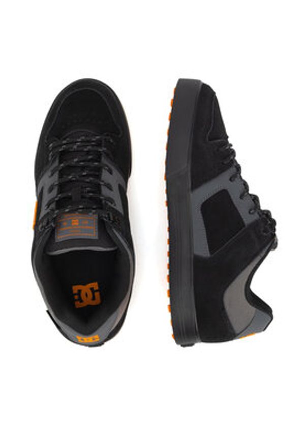 DC Sneakersy PURE WNT ADYS300151-XSKN Czarny. Kolor: czarny. Materiał: zamsz, skóra