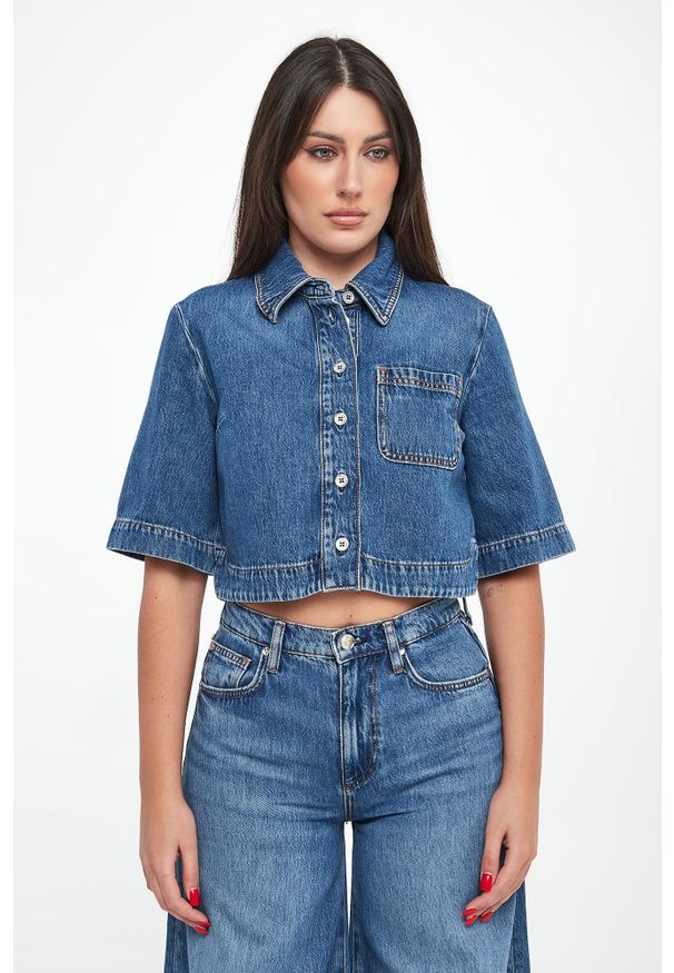 Liu Jo - Koszula damska jeansowa LIU JO. Materiał: jeans