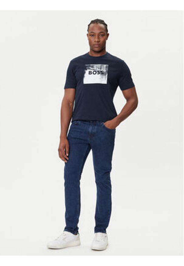 BOSS Jeansy Delaware 50544630 Granatowy Slim Fit. Kolor: niebieski