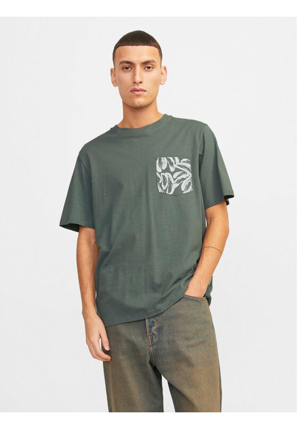 Jack & Jones - Jack&Jones T-Shirt Lafayette 12250435 Zielony Standard Fit. Kolor: zielony. Materiał: bawełna