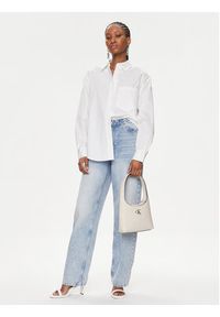 Calvin Klein Koszula K20K206749 Biały Relaxed Fit. Kolor: biały. Materiał: bawełna #4