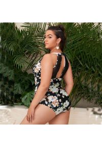 Intica - Strój kąpielowy jednoczęściowy z ozdobnymi wstawkami na plażę i basen Kya. Kolor: wielokolorowy. Materiał: materiał #3