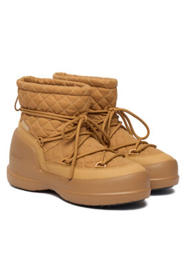 Moon Boot Śniegowce Mb Mezzaluna Quilted Mid Wp 80D2500020 Brązowy. Kolor: brązowy. Materiał: materiał