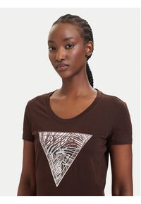 Guess T-Shirt W6GI19 K3042 Brązowy Regular Fit. Kolor: brązowy. Materiał: bawełna #4