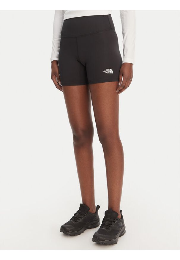 The North Face Szorty sportowe Flex NF0A8BEY Czarny Slim Fit. Kolor: czarny. Materiał: syntetyk