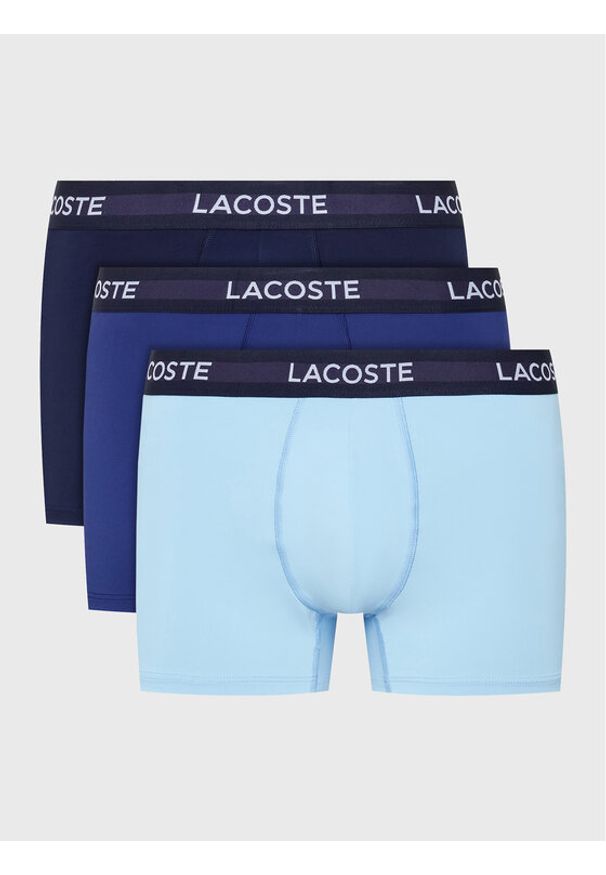 Lacoste Komplet 3 par bokserek 5H9623 Kolorowy. Materiał: syntetyk. Wzór: kolorowy