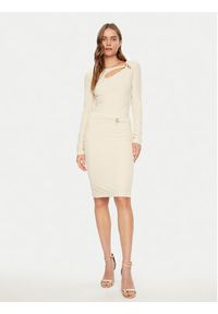 Guess Spódnica midi W5RD53 KAQL2 Beżowy Regular Fit. Kolor: beżowy. Materiał: syntetyk #2