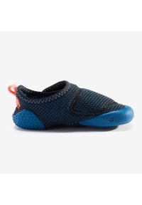 Decathlon - Buty dla dzieci Domyos Babylight. Zapięcie: rzepy. Kolor: pomarańczowy, turkusowy, czarny, niebieski, wielokolorowy. Materiał: materiał