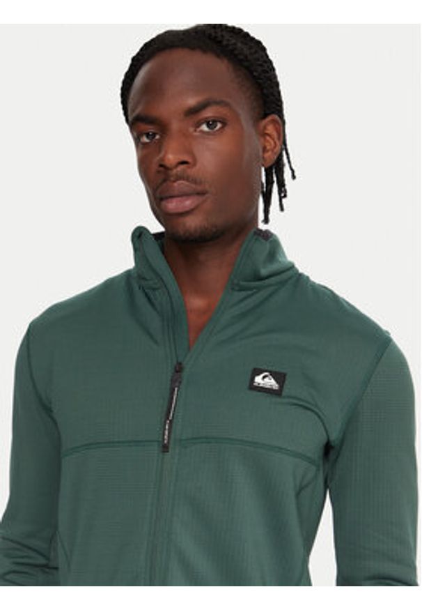 Quiksilver Bluza techniczna Steep Point EQYPF03078 Zielony Slim Fit. Kolor: zielony. Materiał: syntetyk