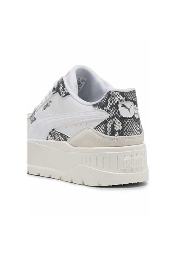 Puma - Damskie sneakersy Karmen II Idol Snake Chic PUMA White Warm. Kolor: biały. Materiał: guma, zamsz