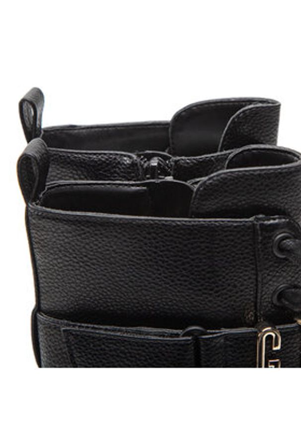 Guess Trzewiki Madox FL8MDX ELE10 Czarny. Kolor: czarny. Materiał: skóra