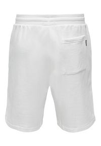 Only & Sons Szorty sportowe 22025416 Biały Relaxed Fit. Kolor: biały. Materiał: bawełna. Styl: sportowy #2