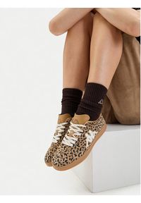 Kappa Sneakersy CEO-FC-24880J Brązowy. Kolor: brązowy. Materiał: zamsz, skóra #8