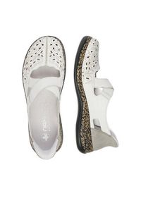 Rieker Półbuty CEO-46352-80 Biały. Kolor: biały. Materiał: skóra #8