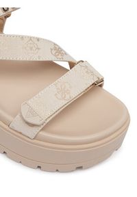 Guess Sandały FLJFTT FAL03 Beżowy. Kolor: beżowy. Materiał: materiał #6