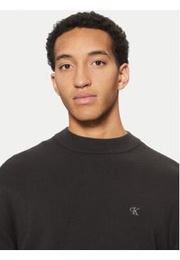 Calvin Klein Jeans Sweter J30J326741 Czarny Regular Fit. Kolor: czarny. Materiał: bawełna