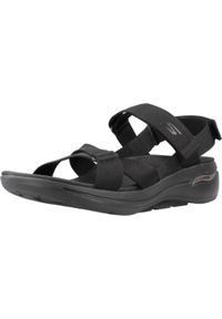 skechers - Sandały Skechers Model Go Walk Arch Fit Sandal Kolor Czarny. Kolor: czarny. Materiał: tkanina. Sezon: lato