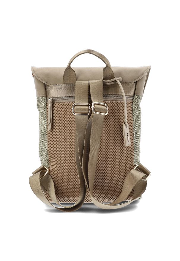 Plecak damski Rieker, z materiału syntetycznego o miękkiej strukturze z klapą i regulowanymi szelkami lekka forma do codziennego użytkowania, szary,. Kolor: szary. Materiał: materiał, syntetyk. Styl: casual