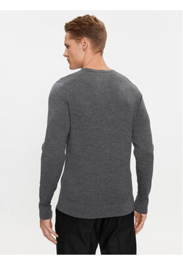 Calvin Klein Sweter Superior K10K109474 Szary Regular Fit. Kolor: szary. Materiał: wełna