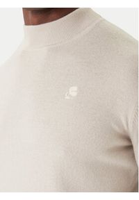 Karl Lagerfeld - KARL LAGERFELD Golf 655002 554399 Beżowy Slim Fit. Typ kołnierza: golf. Kolor: beżowy. Materiał: wełna #4