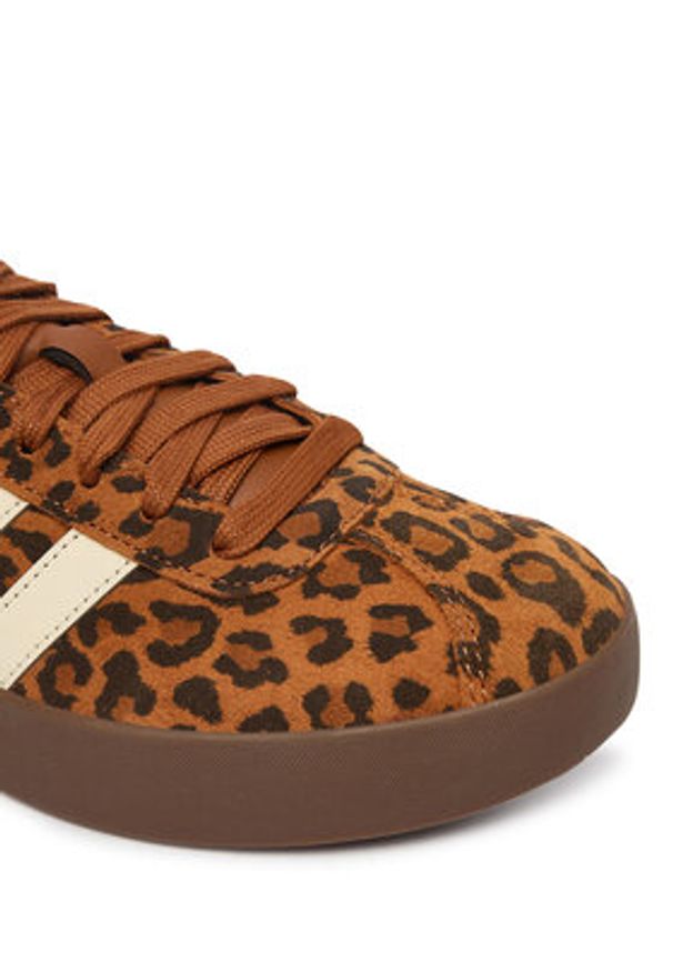 Adidas - adidas Sneakersy Vl Court 3.0 KK4668 Brązowy. Kolor: brązowy. Materiał: zamsz, skóra