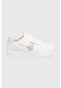 skechers - Skechers sneakersy dziecięce Lil Unicorn kolor biały. Nosek buta: okrągły. Kolor: biały. Materiał: guma #1