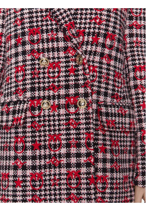 Pinko Marynarka 100642 A0N2 Czerwony Regular Fit. Kolor: czerwony. Materiał: bawełna