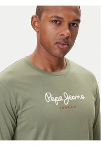 Pepe Jeans Longsleeve Eggo Long N PM5010135 Khaki Regular Fit. Kolor: brązowy. Materiał: bawełna. Długość rękawa: długi rękaw