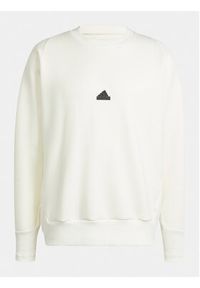 Adidas - adidas Bluza Z.N.E. Premium IN1845 Biały Loose Fit. Kolor: biały. Materiał: bawełna #4
