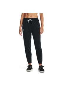 Spodnie Under Armour Rival Terry, Kobiety. Kolor: czarny, biały, wielokolorowy. Materiał: materiał, syntetyk