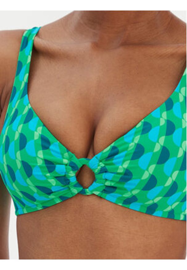Seafolly Góra od bikini Sorrento 31467-277 Zielony. Kolor: zielony. Materiał: syntetyk
