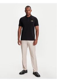 Karl Lagerfeld - KARL LAGERFELD Polo 745088 553235 Czarny Regular Fit. Typ kołnierza: polo. Kolor: czarny. Materiał: bawełna #5