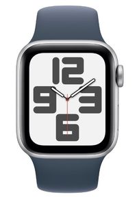 APPLE - Smartwatch Apple Watch SE GPS 40mm aluminium Srebrny | Sztormowy Błękit pasek sportowy S/M. Rodzaj zegarka: smartwatch. Kolor: srebrny. Styl: sportowy