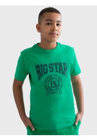 Big-Star - Koszulka chłopięca z nadrukiem zielona Holger 301/ Szortex 301. Okazja: na co dzień, na uczelnię. Kolor: zielony. Materiał: dzianina. Wzór: nadruk. Styl: casual, klasyczny #4
