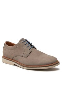 Clarks Półbuty Atticus Ltlace 26176084 Szary. Kolor: szary. Materiał: nubuk, skóra #6