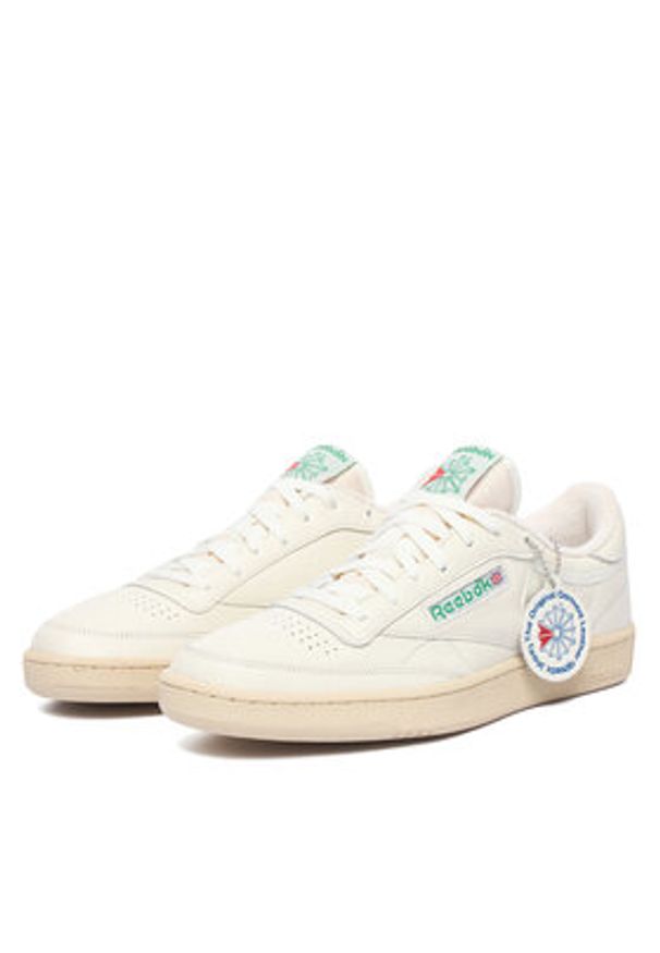 Reebok Sneakersy SS-CLUB C 85 VINTAGE 100000317 Kremowy. Kolor: kremowy. Materiał: skóra. Model: Reebok Club