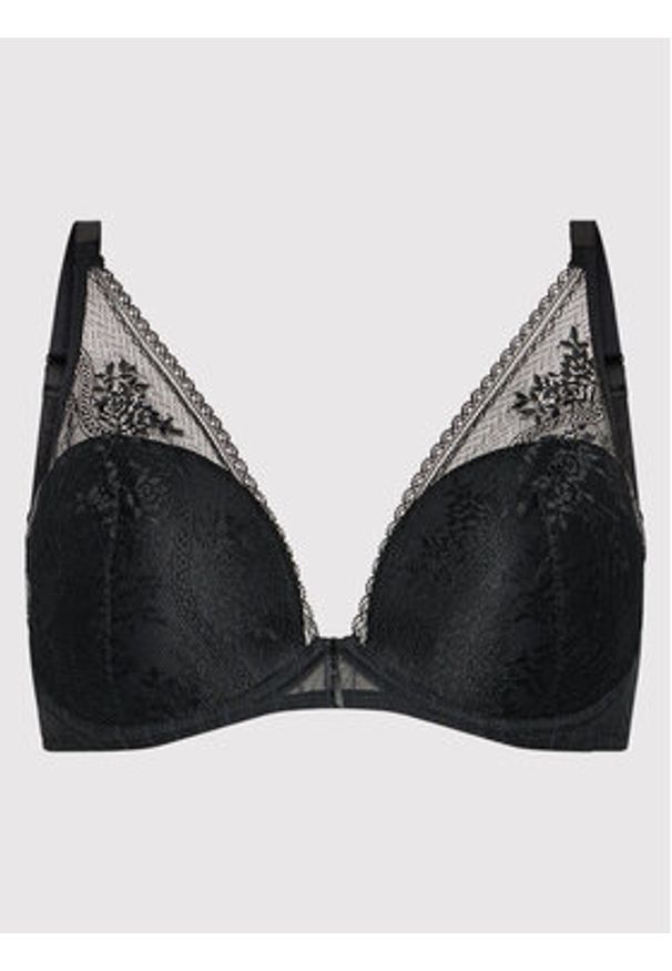 Passionata Biustonosz z fiszbiną Maddie P47H20 Czarny. Kolor: czarny. Materiał: syntetyk